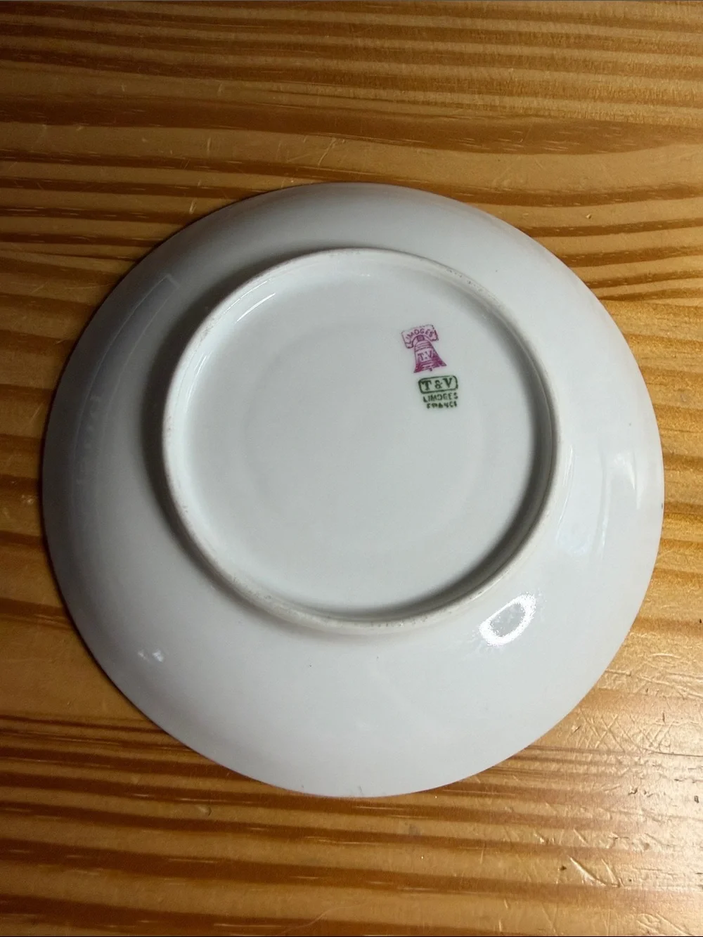 Antique Limoges France T&V Mustache Cup and Saucer Set Floral 1907-1919